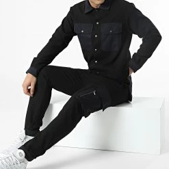 Ensemble Veste Et Jogger Pant KL-2040 Noir de ADJ