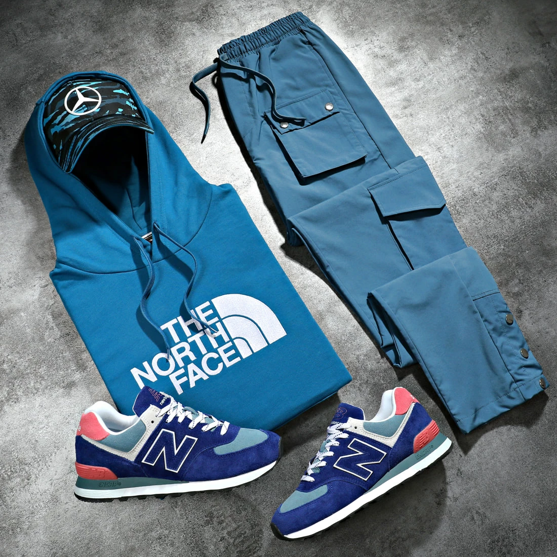 Pantalon Cargo KL-2044 Bleu Canard de ADJ 7 Pantalon Cargo KL-2044 Bleu Canard de ADJ – Image 5