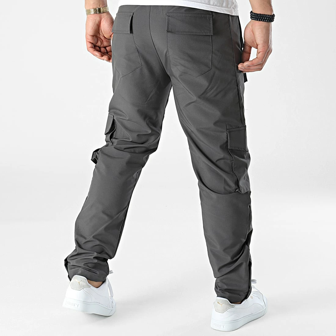 Pantalon Cargo KL-2044 Gris Anthracite de ADJ 6 Pantalon Cargo KL-2044 Gris Anthracite de ADJ – Image 4