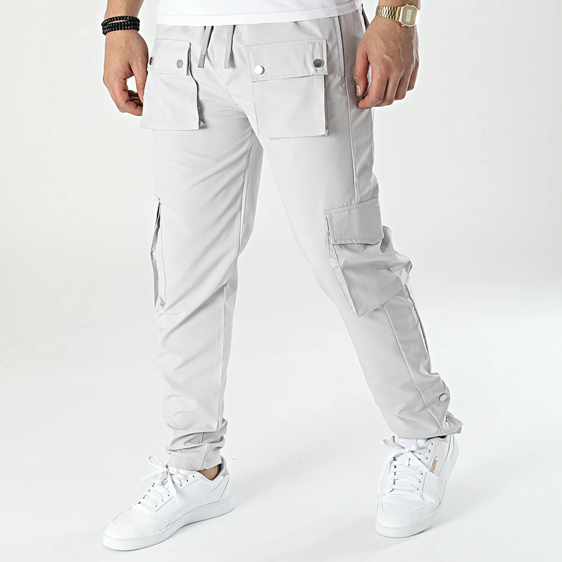 Pantalon Cargo KL-2044 Gris de ADJ 3 Pantalon Cargo KL-2044 Gris de ADJ
