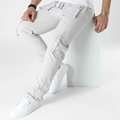 Pantalon Cargo KL-2044 Gris de ADJ 8 Pantalon Cargo KL-2044 Gris de ADJ -ADJ Soldes adj 308497 KL 2044 GREY 20220311T152005 03