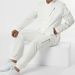 Ensemble Veste Et Pantalon Jogging KL-2060 Blanc de ADJ