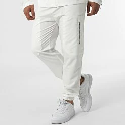 Ensemble Veste Et Pantalon Jogging KL-2060 Blanc de ADJ -ADJ Soldes adj 315004 KL 2060 ECRU 20220429T154648 04