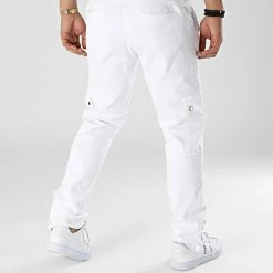 Pantalon Cargo KL-2061 Blanc de ADJ 9 Pantalon Cargo KL-2061 Blanc de ADJ -ADJ Soldes adj 315017 KL 2061 WHITE 20220426T145434 04