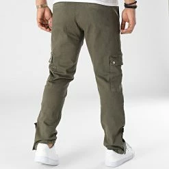 Pantalon Cargo KL-2061 Vert Kaki de ADJ -ADJ Soldes adj 315020 KL 2061 KHAKI 20220422T150622 04