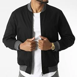 Veste Zippée KL-2054 Noir Gris Anthracite de ADJ -ADJ Soldes adj 317634 KL 2054 BLACK ANTHRA 20220504T142907 03