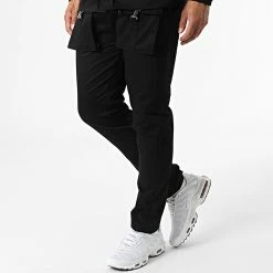 Ensemble Veste Et Pantalon Cargo KL-2070 Noir de ADJ -ADJ Soldes adj 318760 KL 2070 BLACK 20220518T153222 04