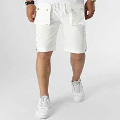 Short Cargo KL-2074 Blanc de ADJ 7 Short Cargo KL-2074 Blanc de ADJ -ADJ Soldes adj 318768 KL 2074 WHITE 20220513T162454 03