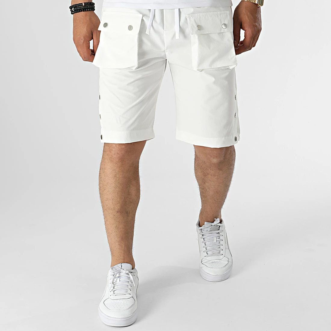 Short Cargo KL-2074 Blanc de ADJ 4 Short Cargo KL-2074 Blanc de ADJ – Image 3