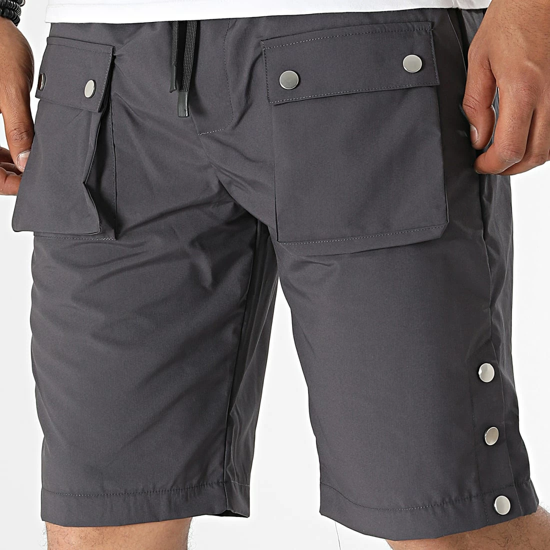 Short Cargo KL-2074 Gris Anthracite de ADJ 3 Short Cargo KL-2074 Gris Anthracite de ADJ
