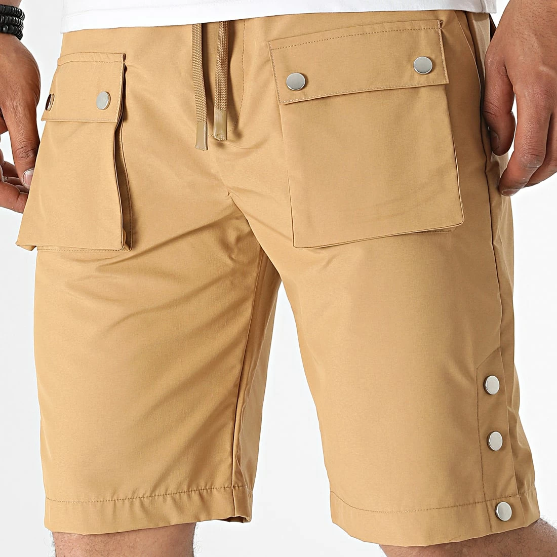 Short Cargo KL-2074 Beige Foncé de ADJ 3 Short Cargo KL-2074 Beige Foncé de ADJ