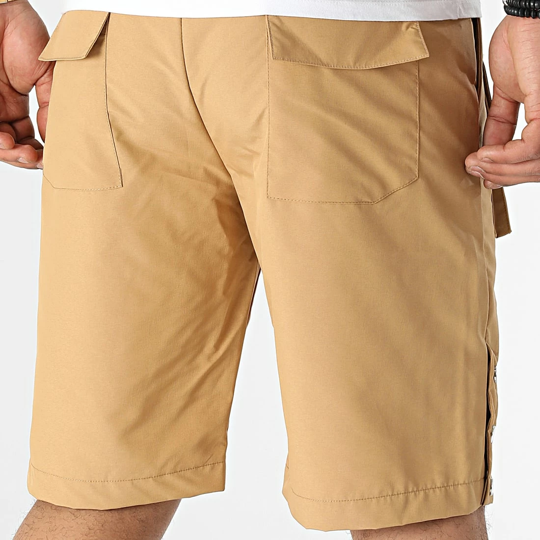 Short Cargo KL-2074 Beige Foncé de ADJ 6 Short Cargo KL-2074 Beige Foncé de ADJ – Image 4