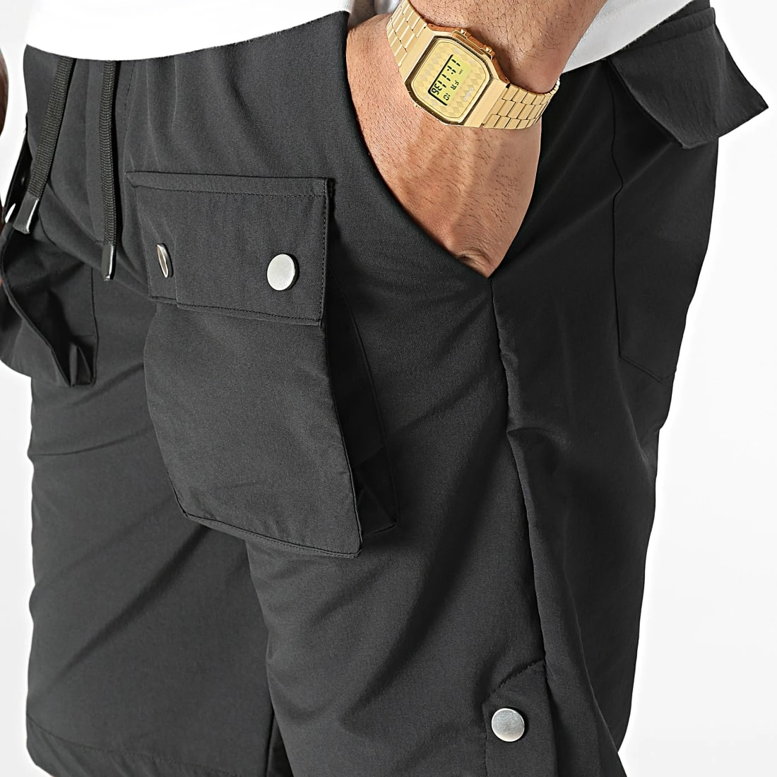 Short Cargo KL-2074 Noir de ADJ 4 Short Cargo KL-2074 Noir de ADJ – Image 2