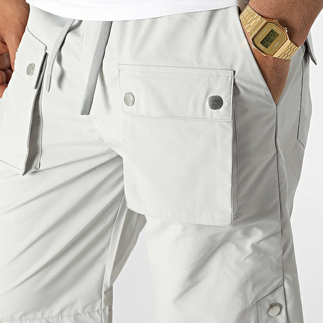 Short Cargo KL-2074 Gris de ADJ 4 Short Cargo KL-2074 Gris de ADJ – Image 2