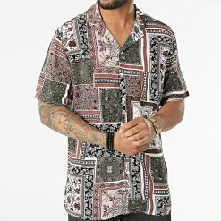 Chemise Manches Courtes Bandana Floral KL-2059 Blanc Marron Vert Kaki de ADJ 8 Chemise Manches Courtes Bandana Floral KL-2059 Blanc Marron Vert Kaki de ADJ -ADJ Soldes adj 318803 KL 2059 BANDANA BEIGE 20220512T093223 03