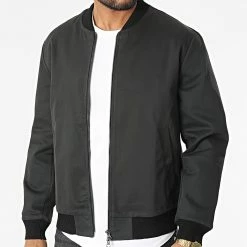 Veste Zippée KL-2054 Vert Kaki de ADJ -ADJ Soldes adj 318827 KL 2054 KHAKI BLACK 20220512T093333 03