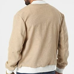 Veste Zippée KL-2054 Beige de ADJ -ADJ Soldes adj 318835 KL 2054 CAMEL WHITE 20220512T093646 04