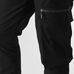 Pantalon Cargo KL-2065 Noir de ADJ 7 Pantalon Cargo KL-2065 Noir de ADJ -ADJ Soldes adj 318848 KL 2065 BLACK 20220513T162652 02