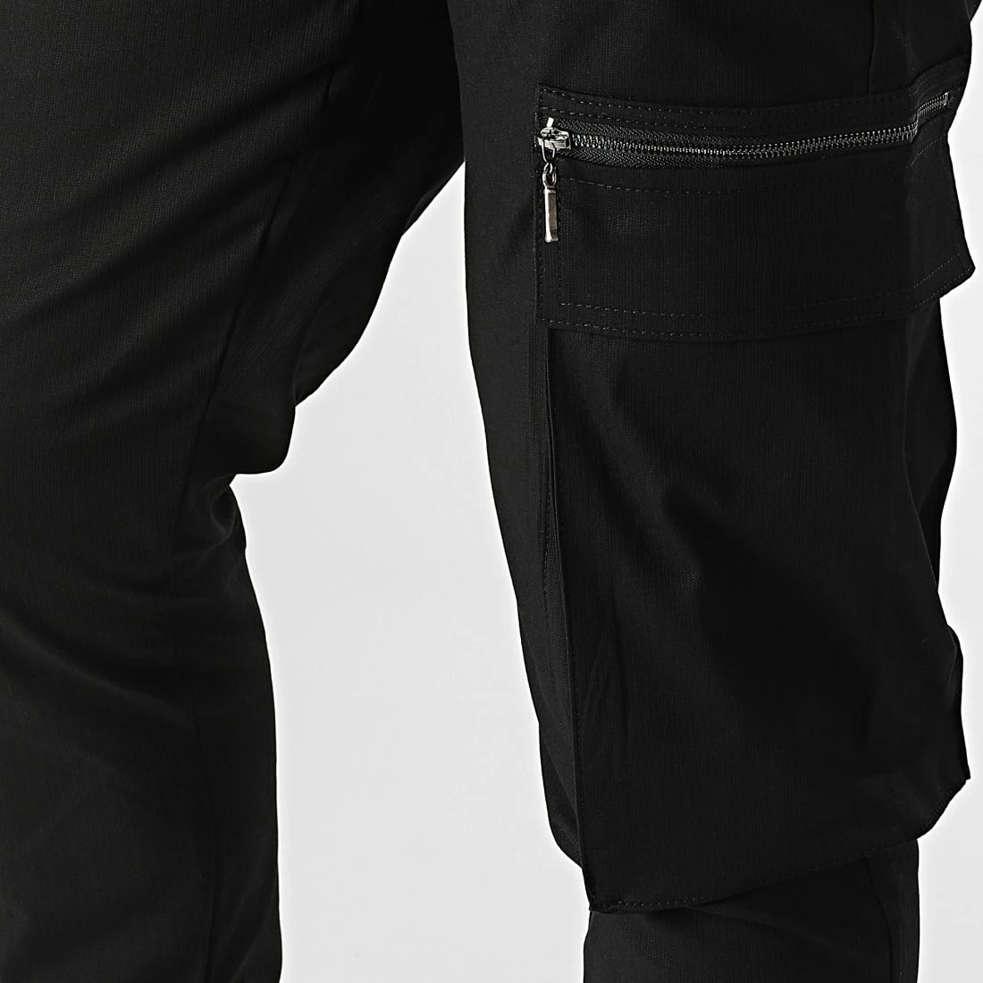 Pantalon Cargo KL-2065 Noir de ADJ 4 Pantalon Cargo KL-2065 Noir de ADJ – Image 2