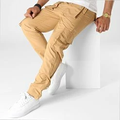 Pantalon Cargo KL-2044 Camel de ADJ -ADJ Soldes adj 323031 KL 2044 2 CAMEL 20220610T152540 03
