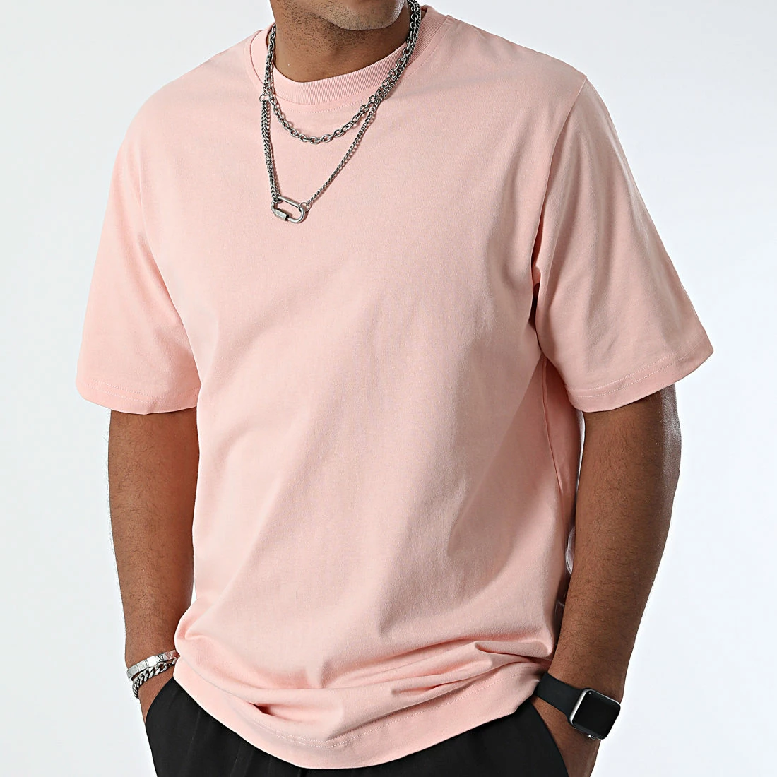 Tee Shirt Oversize Large KL-0526 Rose Clair de ADJ 3 Tee Shirt Oversize Large KL-0526 Rose Clair de ADJ
