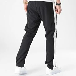 Pantalon Jogging A Bandes SV-001 Noir Blanc de ADJ -ADJ Soldes adj 323474 SV 001 BLACK WHITE 20220621T140330 04