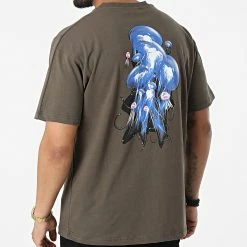 Tee Shirt Oversize Large Jelly Single KL-2089 Vert Kaki de ADJ