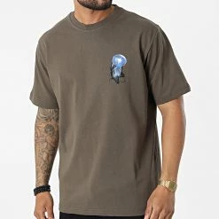 Tee Shirt Oversize Large Jelly Single KL-2089 Vert Kaki de ADJ -ADJ Soldes adj 325294 KL 2089 KHAKI 20220624T145026 04