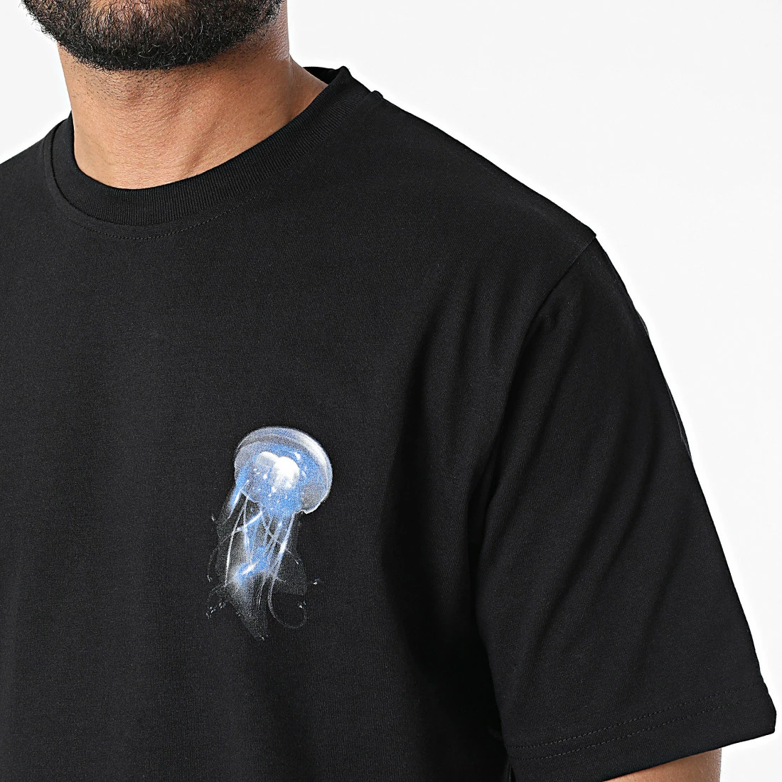 Tee Shirt Oversize Large Jelly Single KL-2089 Noir de ADJ 4 Tee Shirt Oversize Large Jelly Single KL-2089 Noir de ADJ – Image 2