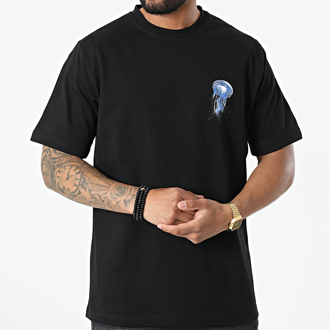 Tee Shirt Oversize Large Jelly Single KL-2089 Noir de ADJ 5 Tee Shirt Oversize Large Jelly Single KL-2089 Noir de ADJ – Image 3