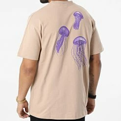 Tee Shirt Oversize Large Jelly Family KL-2090 Beige de ADJ