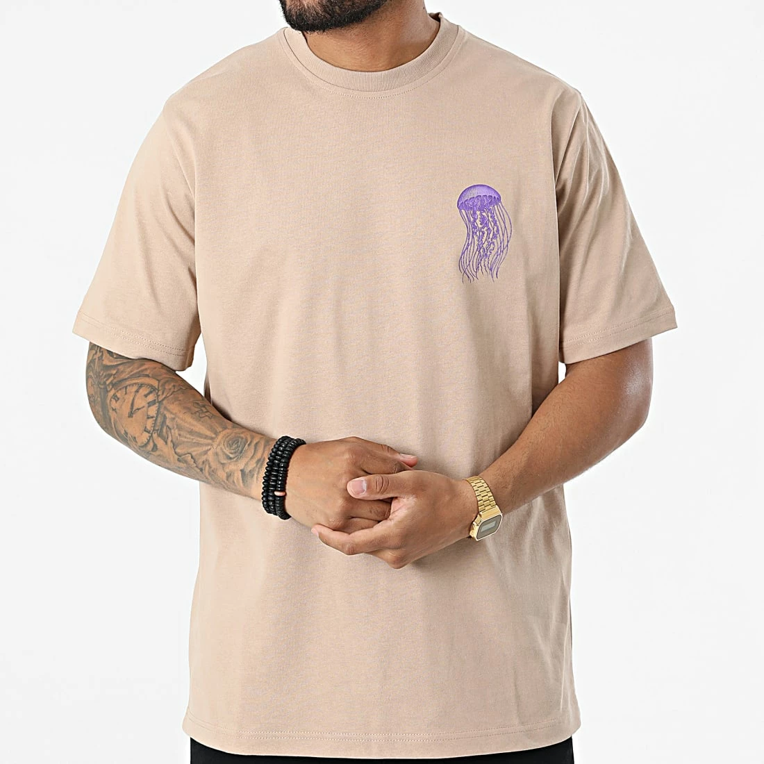 Tee Shirt Oversize Large Jelly Family KL-2090 Beige de ADJ 5 Tee Shirt Oversize Large Jelly Family KL-2090 Beige de ADJ – Image 3