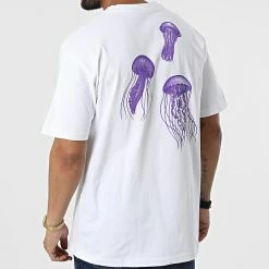 Tee Shirt Oversize Large Jelly Family KL-2090 Blanc de ADJ