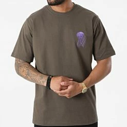 Tee Shirt Oversize Large Jelly Family KL-2090 Vert Kaki de ADJ -ADJ Soldes adj 325305 KL 2090 KHAKI 20220624T145011 03