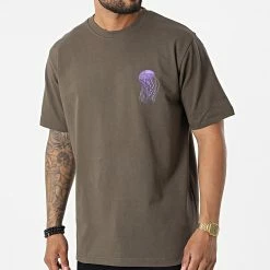 Tee Shirt Oversize Large Jelly Family KL-2090 Vert Kaki de ADJ -ADJ Soldes adj 325305 KL 2090 KHAKI 20220624T145012 04