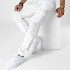 Pantalon Jogging KL-2075 Blanc de ADJ -ADJ Soldes adj 325532 KL 2075 1 WHITE 20220627T160612 03