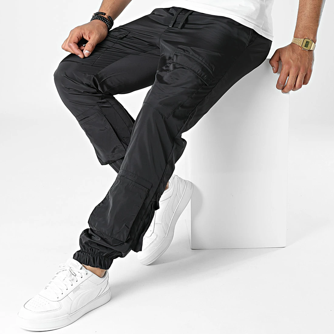 Pantalon Jogging KL-2075 Noir de ADJ 5 Pantalon Jogging KL-2075 Noir de ADJ – Image 3