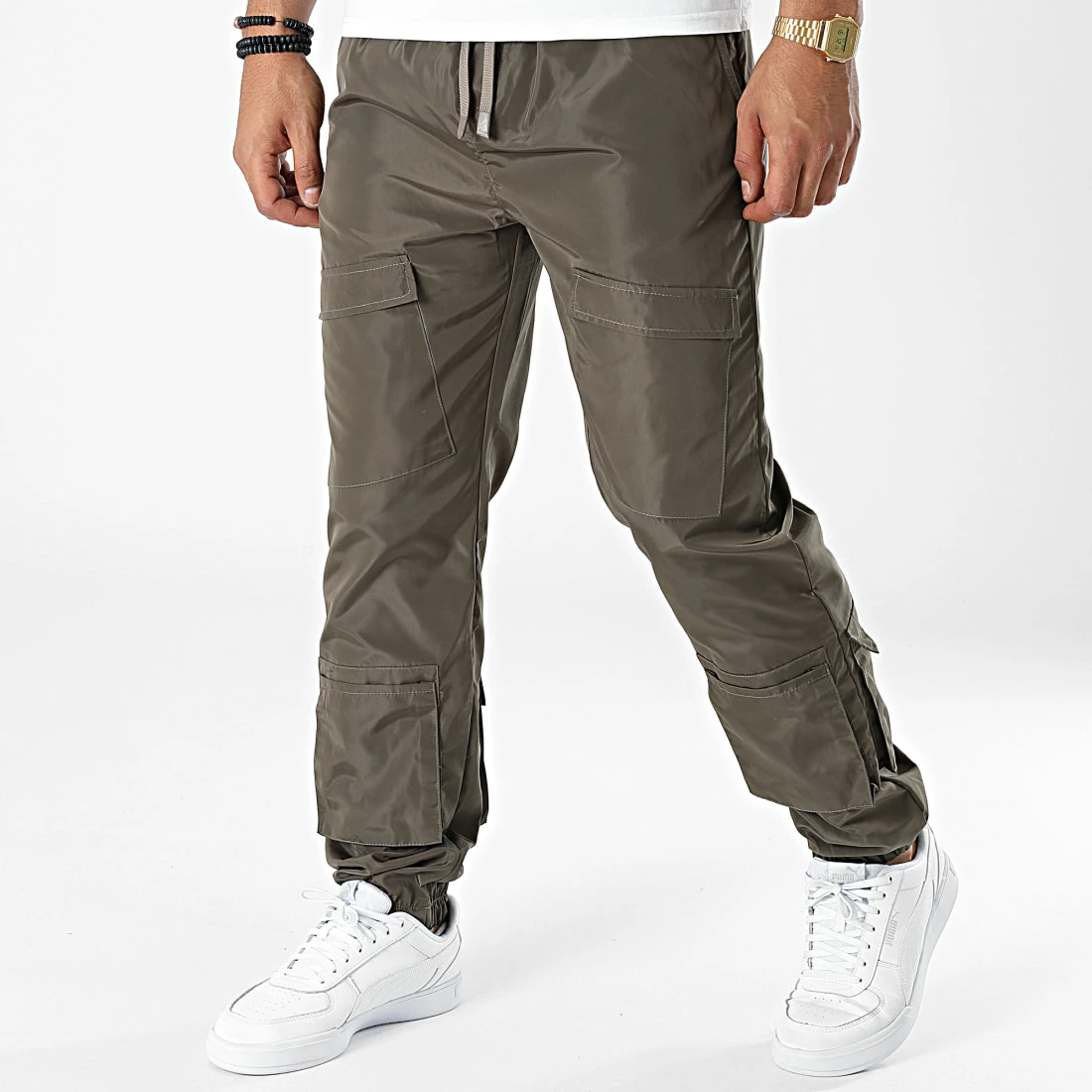 Pantalon Jogging KL-2075 Vert Kaki de ADJ 3 Pantalon Jogging KL-2075 Vert Kaki de ADJ