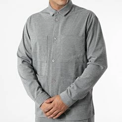 Ensemble Surchemise Et Pantalon Cargo ES-002 Gris Chiné de ADJ 8 Ensemble Surchemise Et Pantalon Cargo ES-002 Gris Chiné de ADJ -ADJ Soldes adj 325538 ES 002 GREY 20220701T114829 03