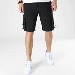 Short Cargo SH-003 Noir de ADJ -ADJ Soldes adj 325541 SH 003 BLACK 20220704T155617 03