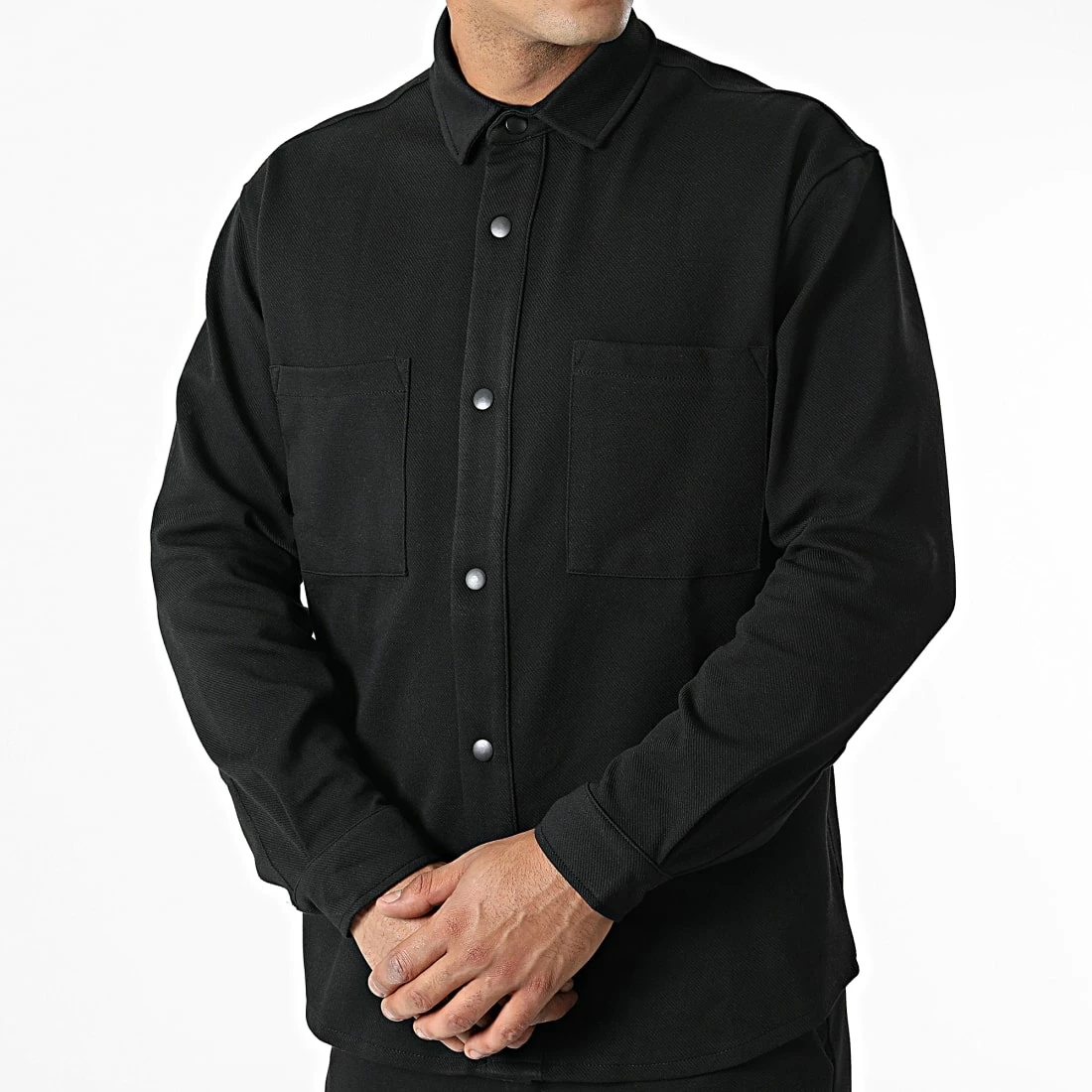 Ensemble Surchemise Et Pantalon KL-2087 Noir de ADJ 5 Ensemble Surchemise Et Pantalon KL-2087 Noir de ADJ – Image 3