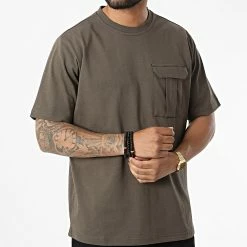 Tee Shirt Poche 003 Vert Kaki de ADJ -ADJ Soldes adj 325546 TS 003 KHAKI 20220630T160220 03