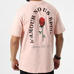 Tee Shirt Oversize Large KL-2091 Rose de ADJ