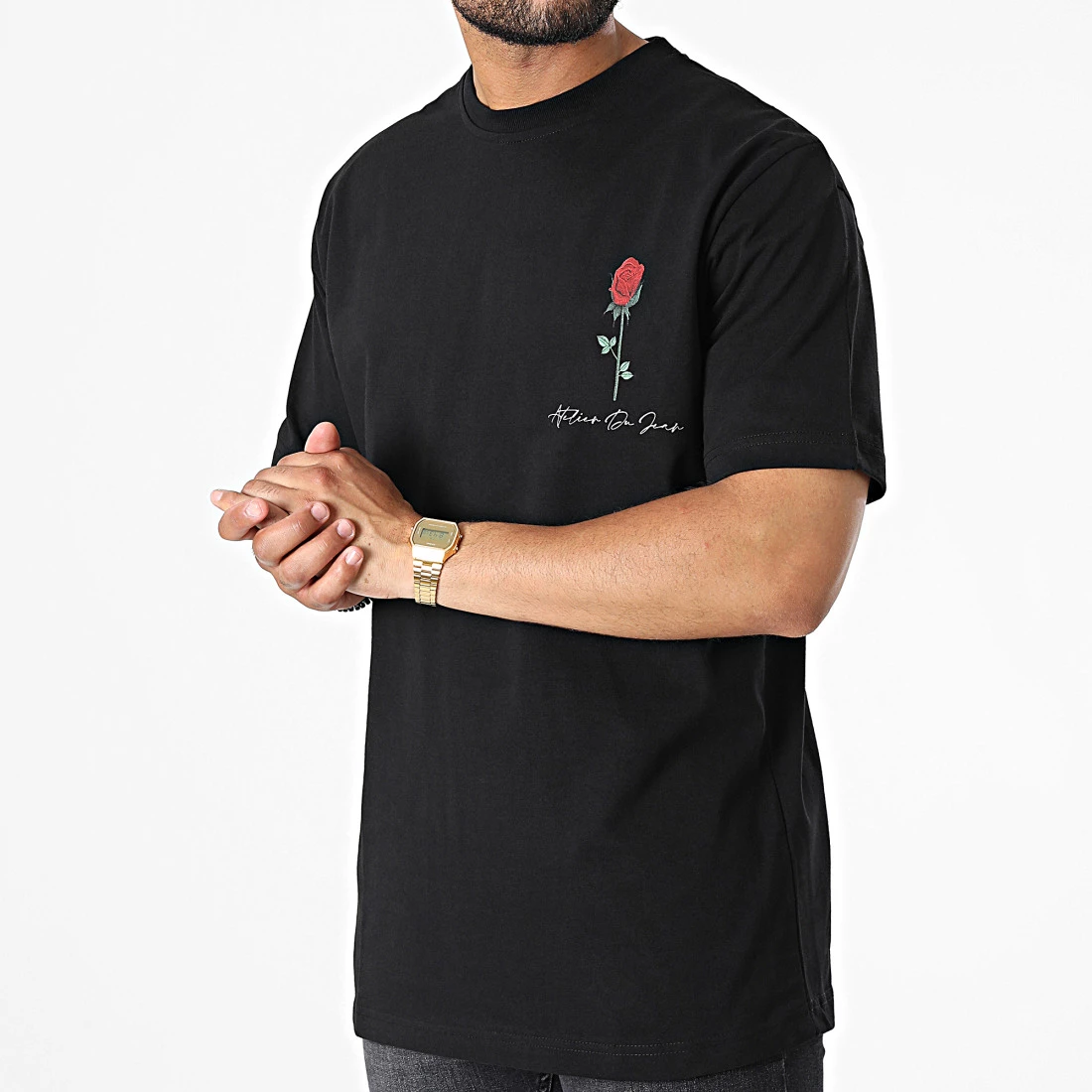 Tee Shirt Oversize Large KL-2091 Noir de ADJ 5 Tee Shirt Oversize Large KL-2091 Noir de ADJ – Image 3