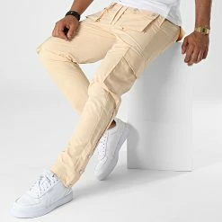 Pantalon Cargo KL-2044 Beige de ADJ 8 Pantalon Cargo KL-2044 Beige de ADJ -ADJ Soldes adj 326146 KL 2044 4 BEIGE 20220701T140753 03