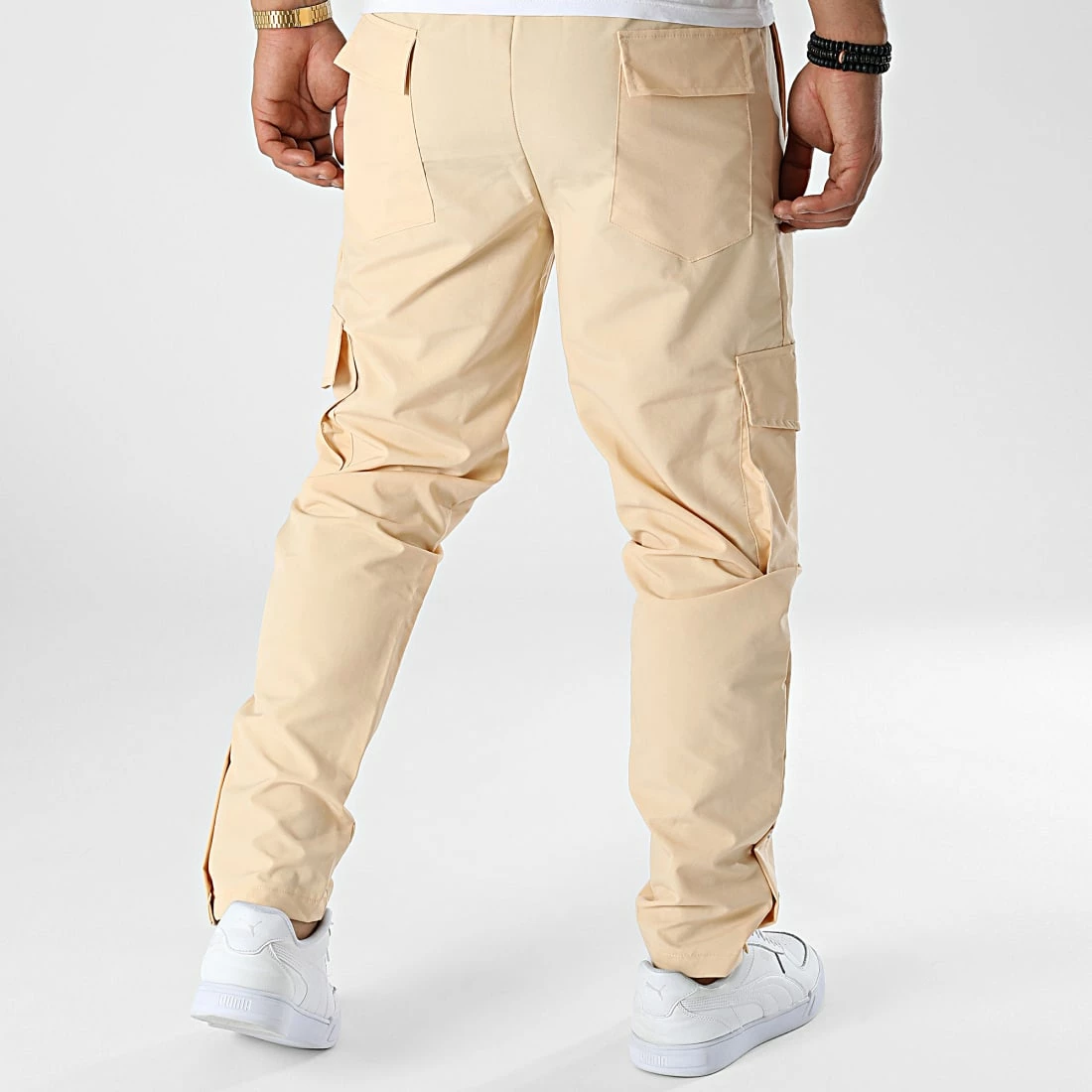 Pantalon Cargo KL-2044 Beige de ADJ 6 Pantalon Cargo KL-2044 Beige de ADJ – Image 4