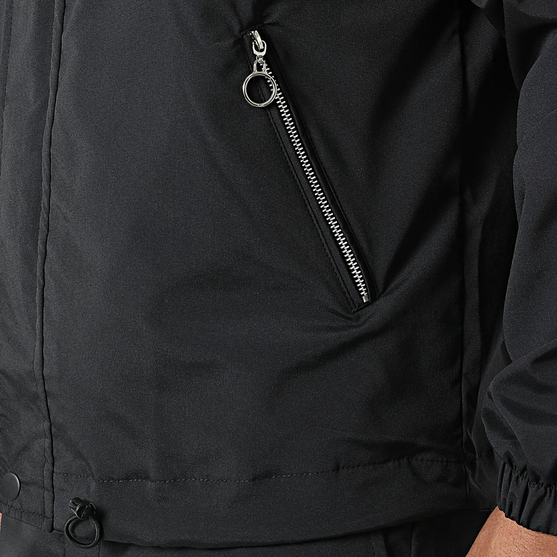 Ensemble Veste Zippée Et Pantalon Jogging KL-2073 Noir de ADJ 4 Ensemble Veste Zippée Et Pantalon Jogging KL-2073 Noir de ADJ – Image 2