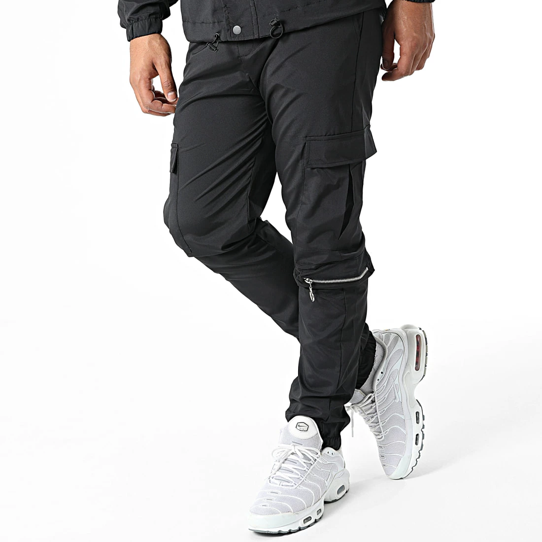 Ensemble Veste Zippée Et Pantalon Jogging KL-2073 Noir de ADJ 6 Ensemble Veste Zippée Et Pantalon Jogging KL-2073 Noir de ADJ – Image 4