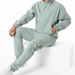 Ensemble Veste Zippée Et Pantalon Jogging KL-2073 Vert de ADJ