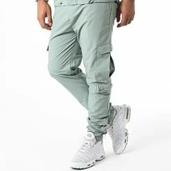 Ensemble Veste Zippée Et Pantalon Jogging KL-2073 Vert de ADJ -ADJ Soldes adj 326148 KL 2073 1 MINT 20220630T161459 04